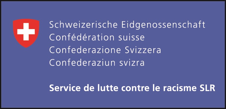 Service de lutte contre le racisme (SLR) Logo du Service de lutte contre le racisme (SLR) de la Confédération suisse